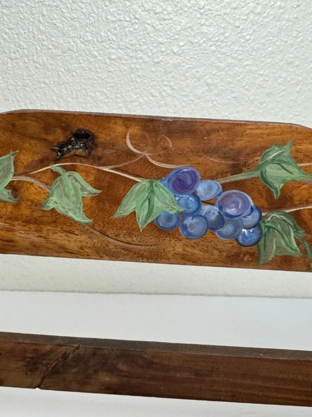 Vintage Wooden Shelf Spice Rack Display Shabby Chic Farmhouse Cottagecore